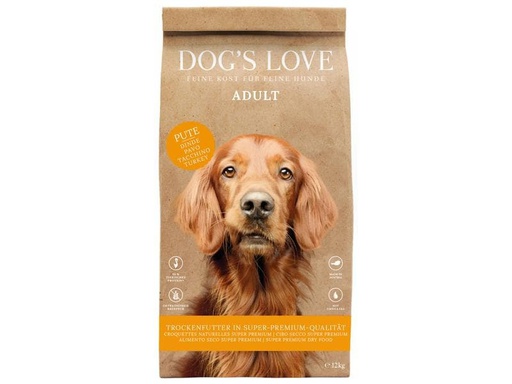 [90268917 1481035] Dog's Love Trockenfutter Adult, Pute, 12 kg