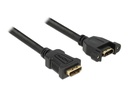 Delock Verlängerungskabel zum Einbau, 4K 30Hz HDMI - HDMI, 0.25 m
