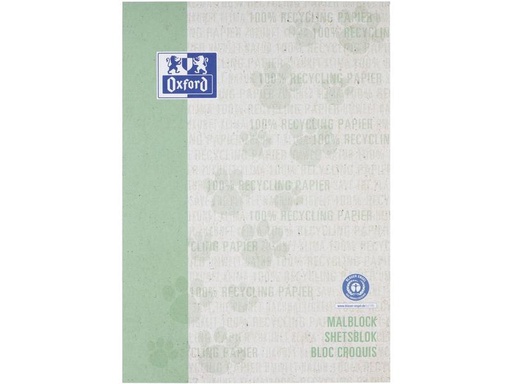 [90269057 1470874] Oxford Notizblock Malblock A4, blanko, Dunkelgrün