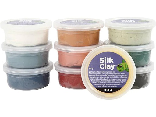 [90269157 1480263] Creativ Company Modelliermasse Silk Clay dezente Farben