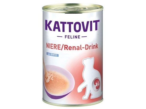[90269169 1480699] Kattovit Katzen-Snack Niere/Renal Drink, Ente, 135 ml