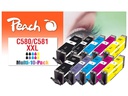 Peach Tintenset Canon PGI-580XL / CLI-581XL 2x C/M/Y/BK, 1x PBK/PB