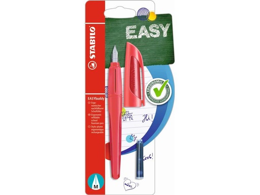 [90046195 1103428] STABILO Füllfederhalter EASYbuddy Medium (M), Rot