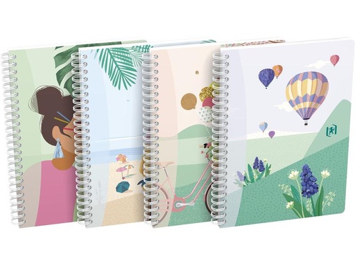 [90269258 1470852] Oxford Notizheft A5, kariert, assortiert