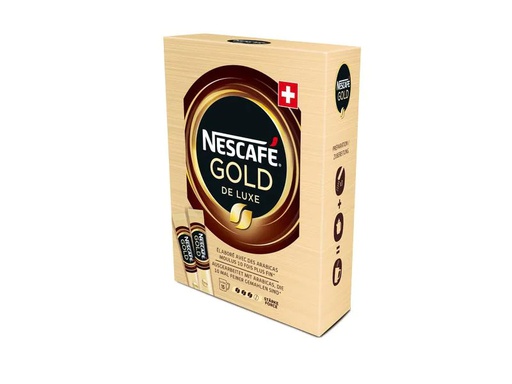 [90046214 1044096] Nescafé Instant Kaffee Gold De Luxe Sticks 15 Portionen