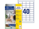 Avery Zweckform Universal-Etiketten LR3657 48.5 x 25.4 mm, 10 Blatt
