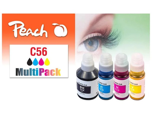 [90269967 1476293] Peach Tinte Canon  CISS GI-56 Multi-Pack C, M, Y, BK