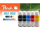 Peach Tinte HP CISS GT51/52 Multi-Pack+ C/M/Y/2x BK