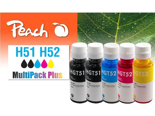 [90270139 1476310] Peach Tinte HP CISS GT51/52 Multi-Pack+ C/M/Y/2x BK