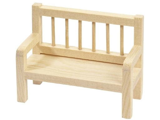 [90270191 1476711] HobbyFun Mini-Möbel Bank 8 cm