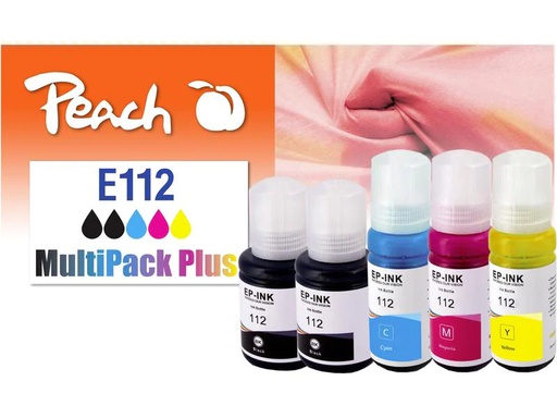 [90270203 1476304] Peach Tinte Epson CISS 112 MultiPack+ C/M/Y/2x BK