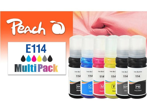 [90270272 1476307] Peach Tinte Epson CISS 114 MultiPack C/M/Y/G/FBK/BK