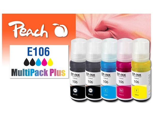[90270326 1476300] Peach Tinte Canon  CISS 106 Multi-Pack+ C, M, Y, BK