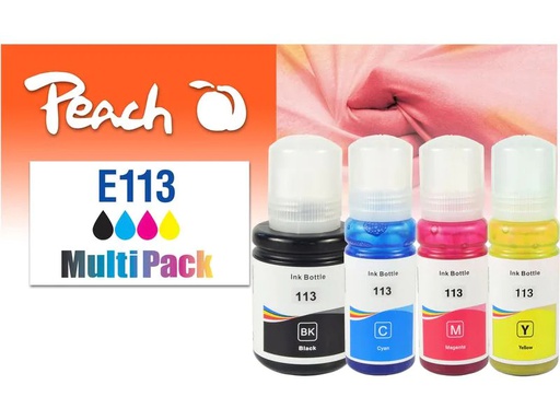 [90270337 1476305] Peach Tinte Epson CISS 113 MultiPack C/M/Y/BK