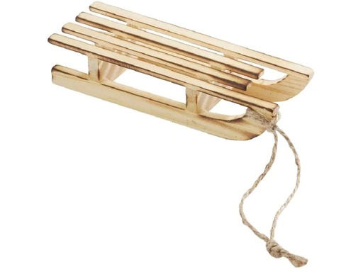 [90270390 1476716] HobbyFun Mini-Utensilien Schlitten Hellbraun