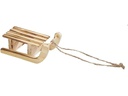 HobbyFun Mini-Utensilien Schlitten Hellbraun