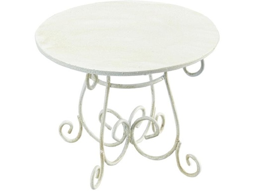 [90270464 1476740] HobbyFun Mini-Möbel Tisch 6.6 x 8 cm, Weiss