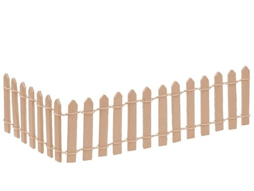 [90270477 1476720] HobbyFun Mini-Utensilien Garten Zaun 25 x 5 cm, Natur