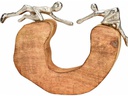 G. Wurm Aufsteller Metall-Figuren 26 x 20 cm