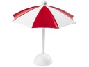 HobbyFun Mini-Utensilien Sonnenschirm Rot/Weiss
