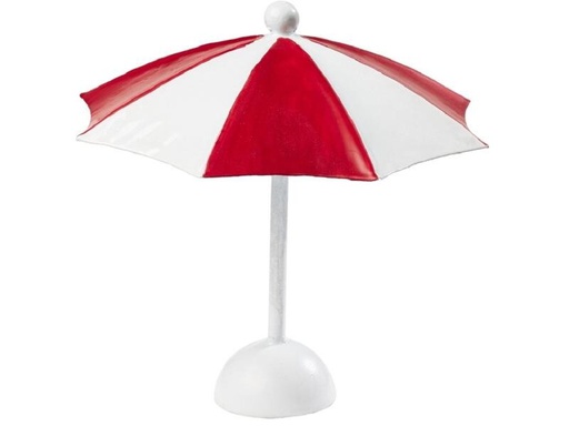 [90270576 1476741] HobbyFun Mini-Utensilien Sonnenschirm Rot/Weiss
