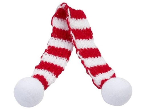 [90270683 1476769] HobbyFun Mini-Utensilien Schal Rot/Weiss