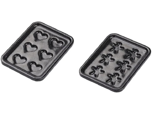 [90270823 1476777] HobbyFun Mini-Utensilien Backform Set Schwarz
