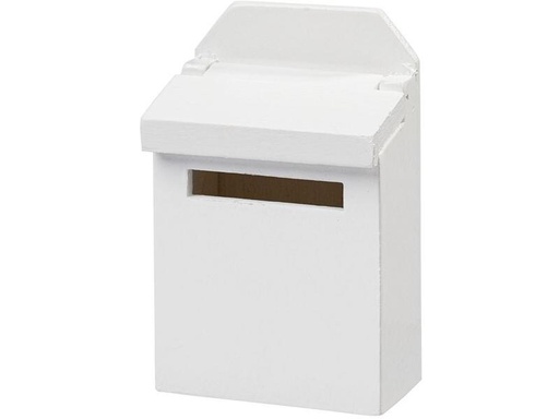 [90270825 1476782] HobbyFun Mini-Utensilien Briefkasten Weiss