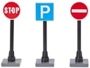 HobbyFun Mini-Utensilien Verkehrsschilder 3 Stück