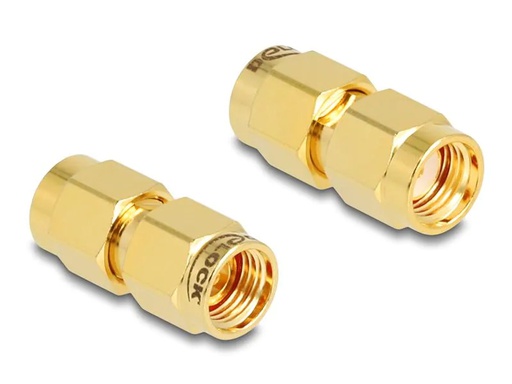 [90270905 1497251] Delock Antennenadapter RP-SMA Stecker (m) - RP-SMA Stecker (m)