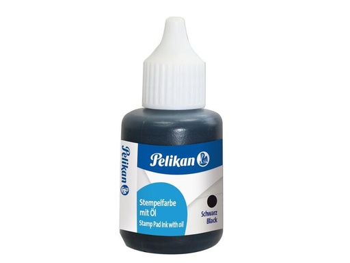 [90270910 1492451] Pelikan Stempelfarbe mit Öl 30 ml, Schwarz