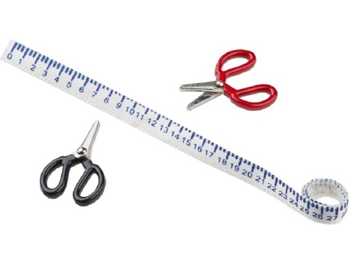 [90270943 1476815] HobbyFun Mini-Utensilien Scheren und Massband 3-teilig