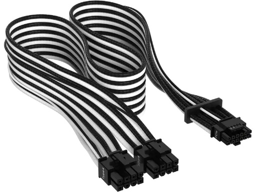 [90270944 1490204] Corsair Premium 12+4-Pin 12VHPWR 600 W Kabel Schwarz Weiss