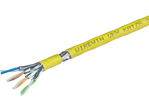 [90270982 1495320] Wirewin Verlegekabel VKW SFTP K7A L3 Cat 7A, S/FTP, 1000 m, Gelb