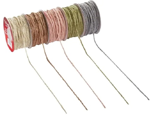 [90271148 1476855] HobbyFun Schnur Jute grau 2 mm x 50 m