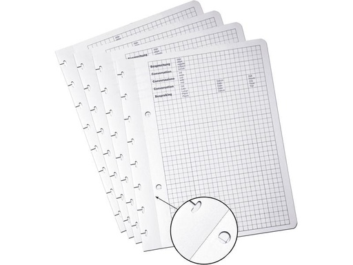 [90271156 1397901] Adoc Notizheft Meeting-Ex-Ersatzblätter kariert, 100 Blatt