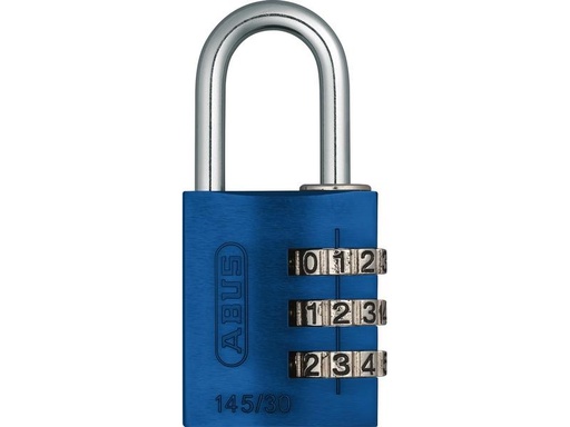 [90004620 1169200] Abus Zahlenschloss 145/30 Lock-Tag Blau Aluminium