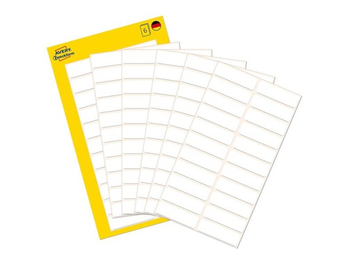 [90271324 1483552] Avery Zweckform Vielzweck-Etiketten 32 x 10 mm, 6 Blatt