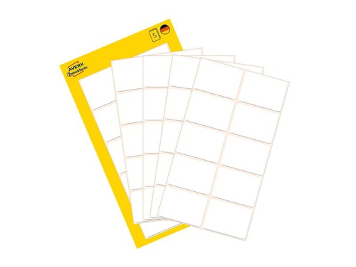 [90271342 1483556] Avery Zweckform Vielzweck-Etiketten 38 x 29 mm, 5 Blatt