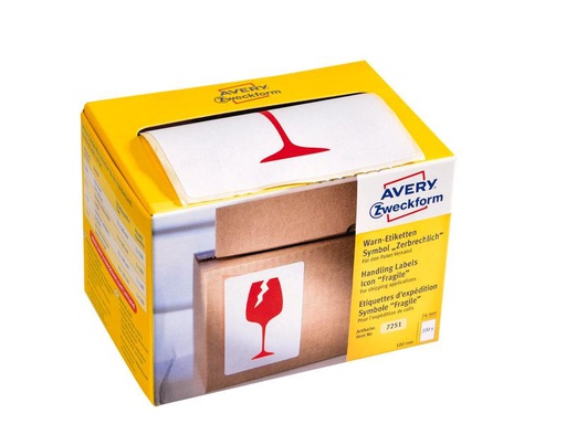 [90271443 1483543] Avery Zweckform Versand-Etiketten 74 x 100 mm, 1 Blatt