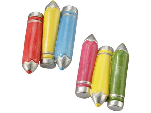 [90271473 1476901] HobbyFun Mini-Utensilien Stifte 5 cm, Bunt