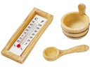 HobbyFun Mini-Utensilien Sauna Zubehör 3-teilig