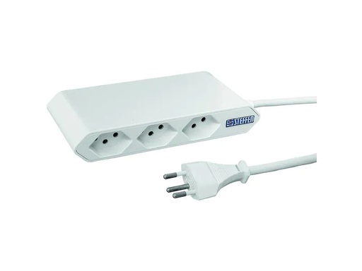 [90271690 1491418] STEFFEN Steckdosenleiste IQ 2x 3x T13, Weiss