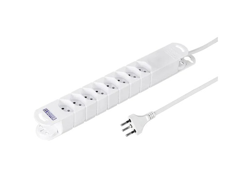 [90271706 1491422] STEFFEN Steckdosenleiste Variabl 8x T13, 3 m, Weiss