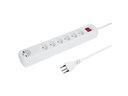 STEFFEN Steckdosenleiste POWER EASY 6x T13, 1x USB-A/USB-C PD, Weiss