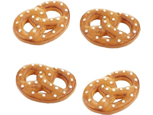 [90271790 1476906] HobbyFun Mini-Utensilien Brezel 4 Stück