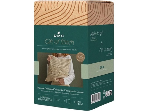 [90271866 1477162] DMC Baumwollgarn Gift of Stich Diamantenkissen, 40 x 40 cm