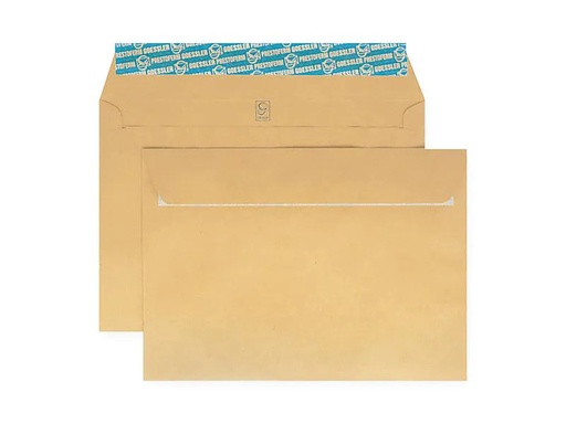 [90271881 1403309] Goessler Couvert Kraft C4 ohne Fenster, 250 Stück