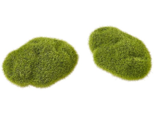 [90271946 1476889] HobbyFun Mini-Utensilien Moos Steine 6 cm, 2 Stück