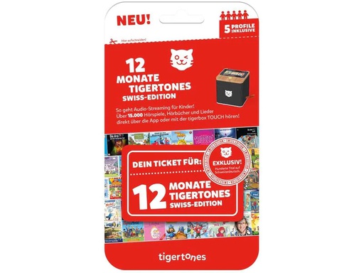 [90272017 1503923] Tigermedia tigertones – Ticket Swiss Edition 12 Monate
